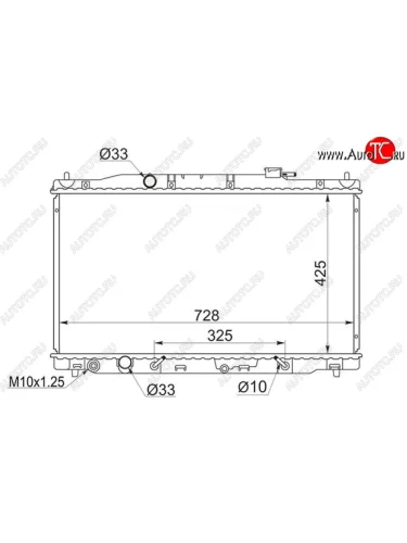 Радиатор SAT (пластинчатый) Honda CR-V RM1,RM3,RM4 рестайлинг (2014-2018)