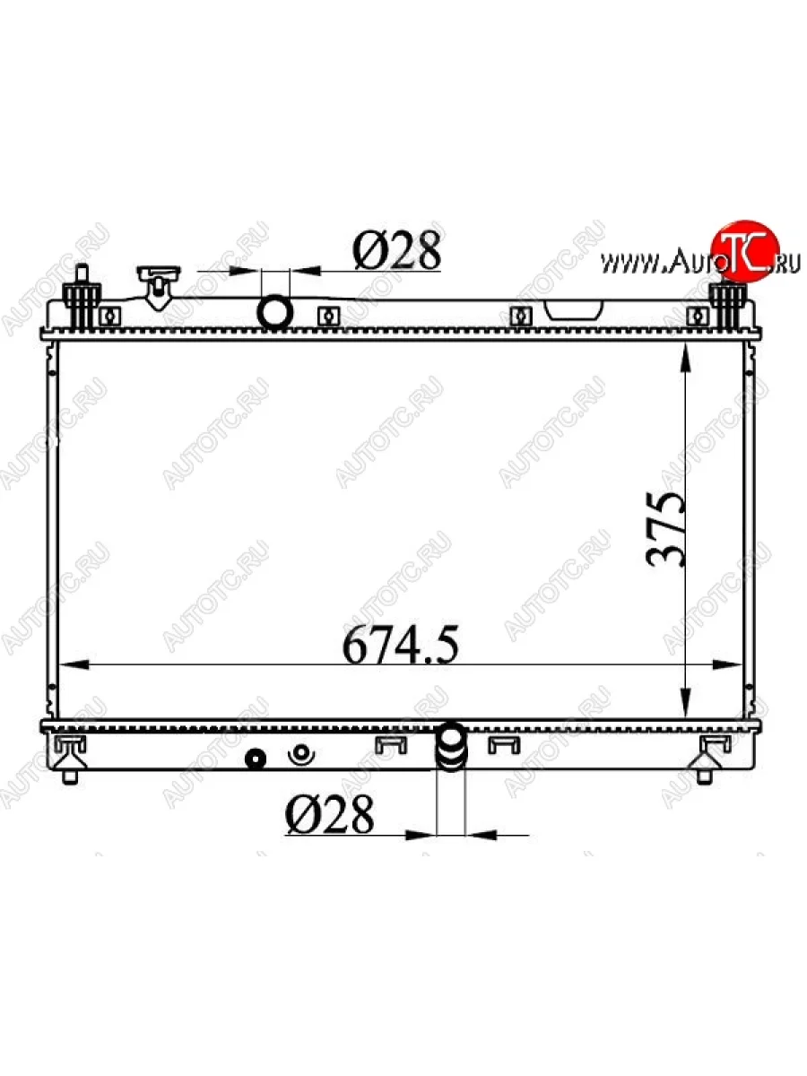 Радиатор SAT (пластинчатый, GK3/GK4) Honda Fit GP,GK  дорестайлинг (2013-2015)  с доставкой в г. Керчь