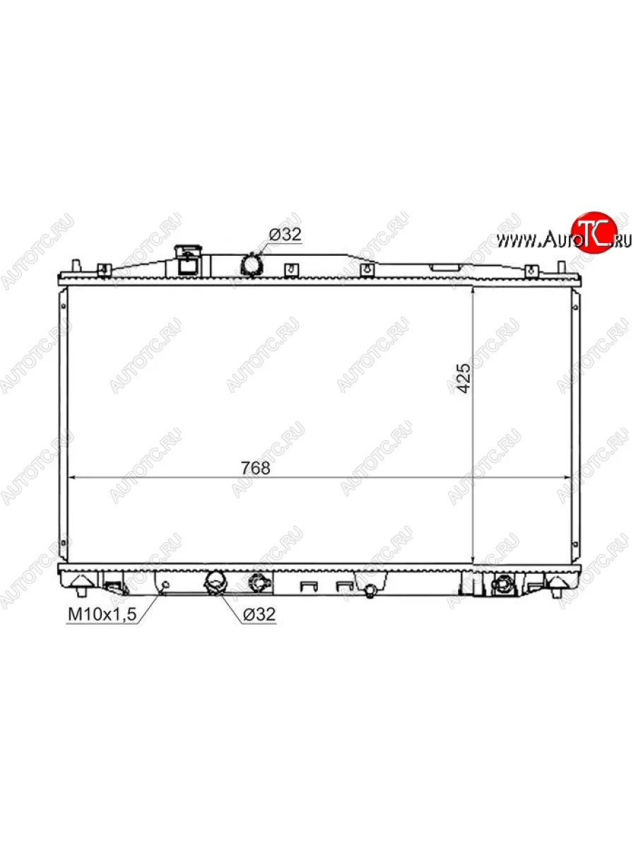 Радиатор SAT (пластинчатый) Honda Odyssey 3 (2004-2008)  в Керчи Республика Крым