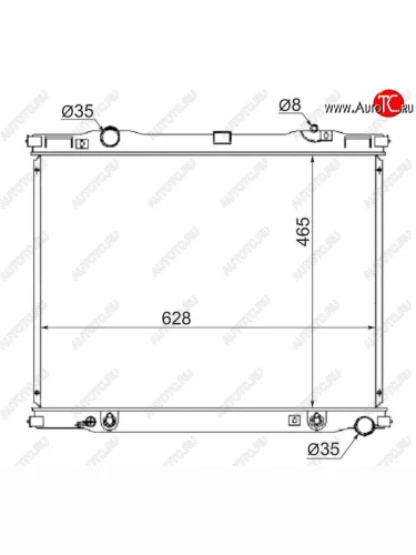 Радиатор SAT (пластинчатый) KIA Sorento BL дорестайлинг (2002-2006)