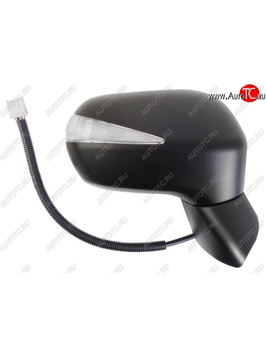 Боковое правое зеркало заднего вида SAT (складное, обогрев, поворот, 9 контактов) Honda Civic FD седан дорестайлинг (2005-2008) (Неокрашенное)  в Самаре Самарской области