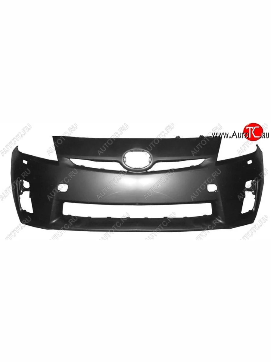 Бампер передний (с отверстиями под омыватель) SAT Toyota Prius XW30 дорестайлинг (2009-2011) (Неокрашенный)  в Самаре Самарской области