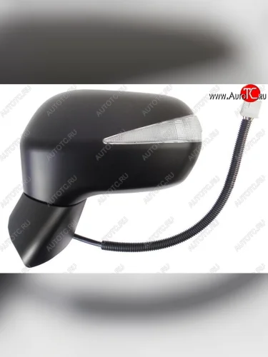Боковое левое зеркало заднего вида SAT (складное, обогрев, поворот, 9 контактов) Honda Civic FD седан дорестайлинг (2005-2008)