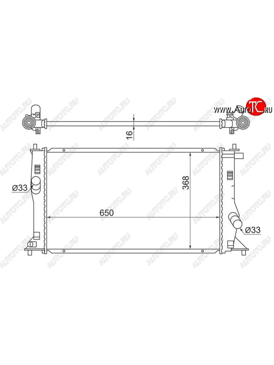 Радиатор SAT (пластинчатый) Mazda 5 (2005-2010)  с доставкой в г. Керчь