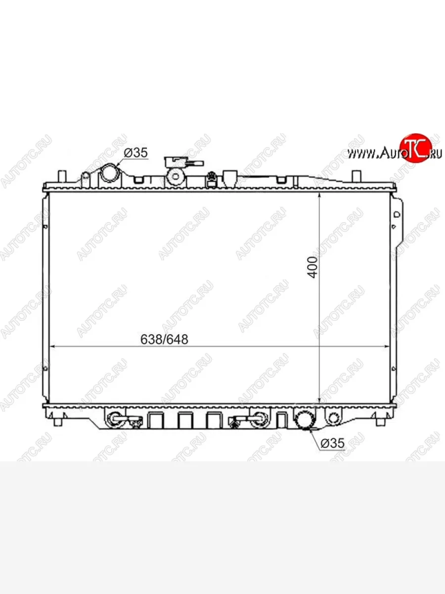 Радиатор SAT (пластинчатый, 1.8/2.2) Mazda 626 GD седан (1987-1992)  в Самаре Самарской области