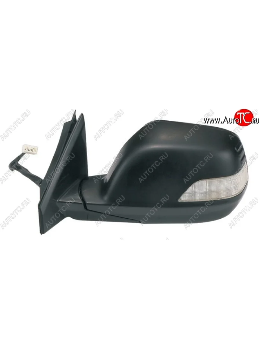 Боковое левое зеркало заднего вида SAT (регулировка, складывание, обогрев, поворот 9 контактов) Honda CR-V RE1,RE2,RE3,RE4,RE5,RE7 дорестайлинг (2007-2010) (Неокрашенное)  в Самаре Самарской области