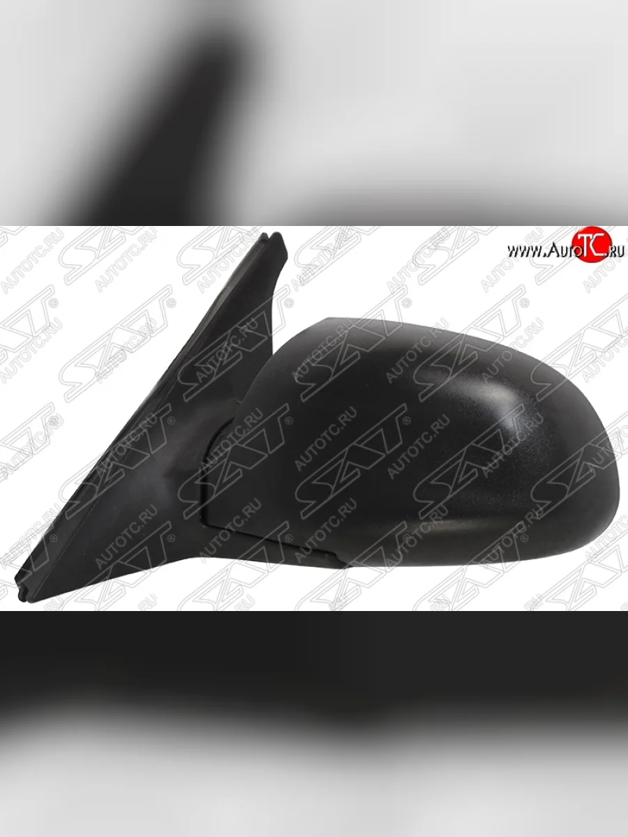 Боковое левое зеркало заднего вида SAT (3 контакта) Hyundai Accent 2 LC седан дорестайлинг (ТагАЗ) (1999-2012) (Неокрашенное)  в Самаре Самарской области