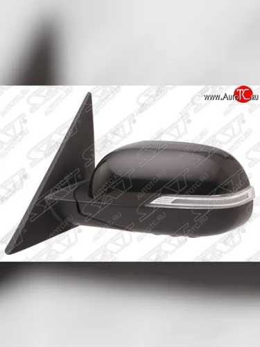 Боковое левое зеркало заднего вида SAT (складное, обогрев, указатель поворота, 8 контактов) KIA Soul  PS (2014-2019) дорестайлинг, рестайлинг