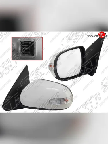 Боковое левое зеркало заднего вида SAT (левое, поворот, 5 контактов) KIA Cerato  2 TD (2008-2013) седан