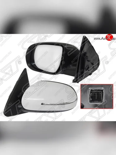 Боковое левое зеркало заднего вида (левое, поворот, 5 контактов) KIA Forte 1 TD хэтчбек 5 дв. (2008-2013)