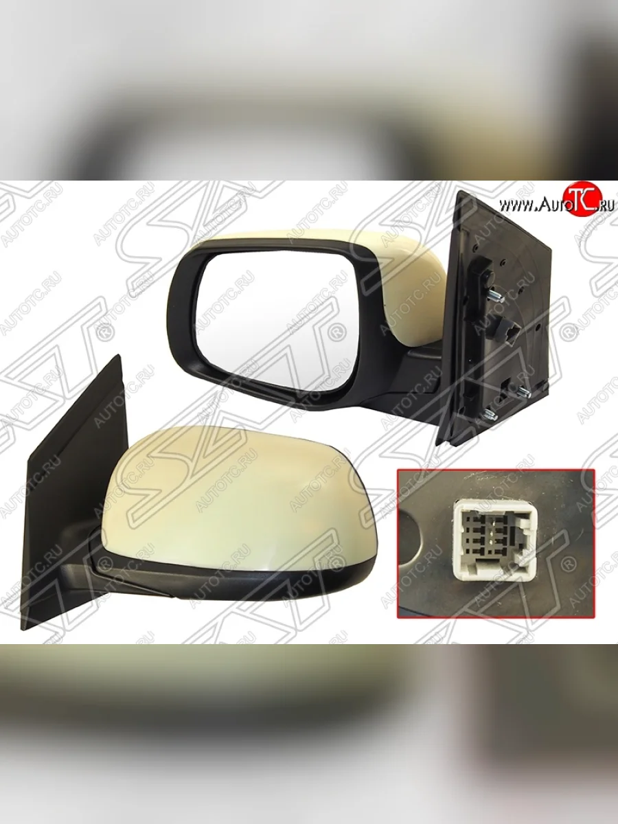 Боковое левое зеркало заднего вида SAT (указатель поворота, 5 контактов) KIA Picanto 2 TA хэтчбэк 5 дв. рестайлинг (2015-2017) (Неокрашенное)  в Керчи Республика Крым