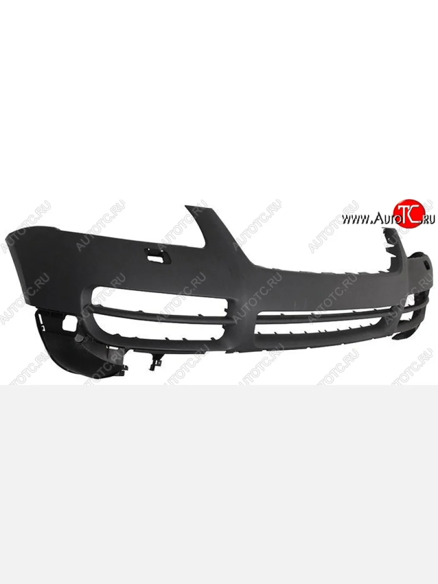 Бампер передний (под омыватели) SAT Volkswagen Touareg 1 GP дорестайлинг (2002-2007) (Неокрашенный)  в Керчи Республика Крым