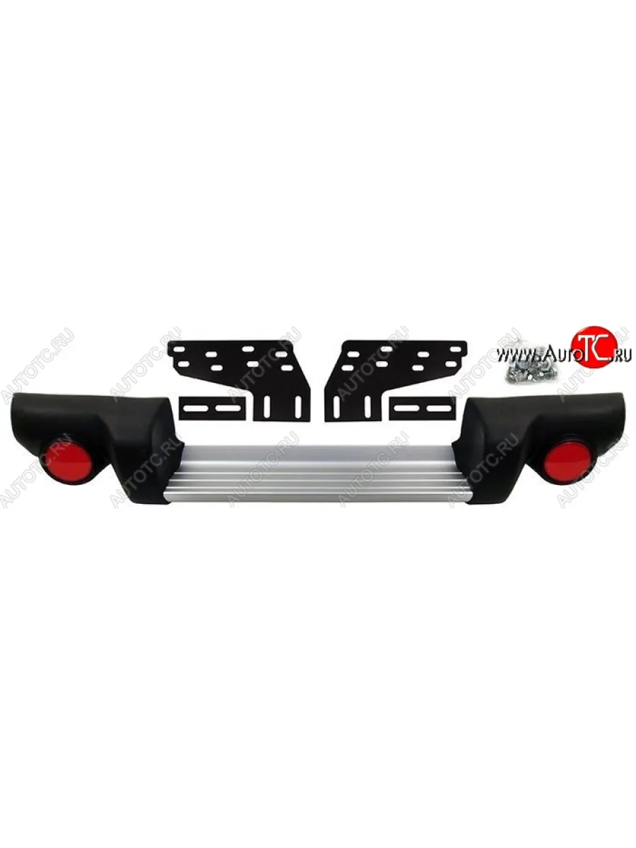 Бампер задний (комплектация SPORT, с креплениями) SAT Mitsubishi L200 4  дорестайлинг (2006-2014) (Неокрашенный)  в Керчи Республика Крым