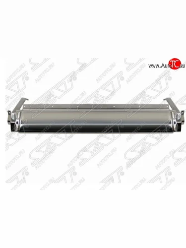 Бампер задний SAT (хром) Mitsubishi Pajero 3 V70 дорестайлинг (1999-2003)