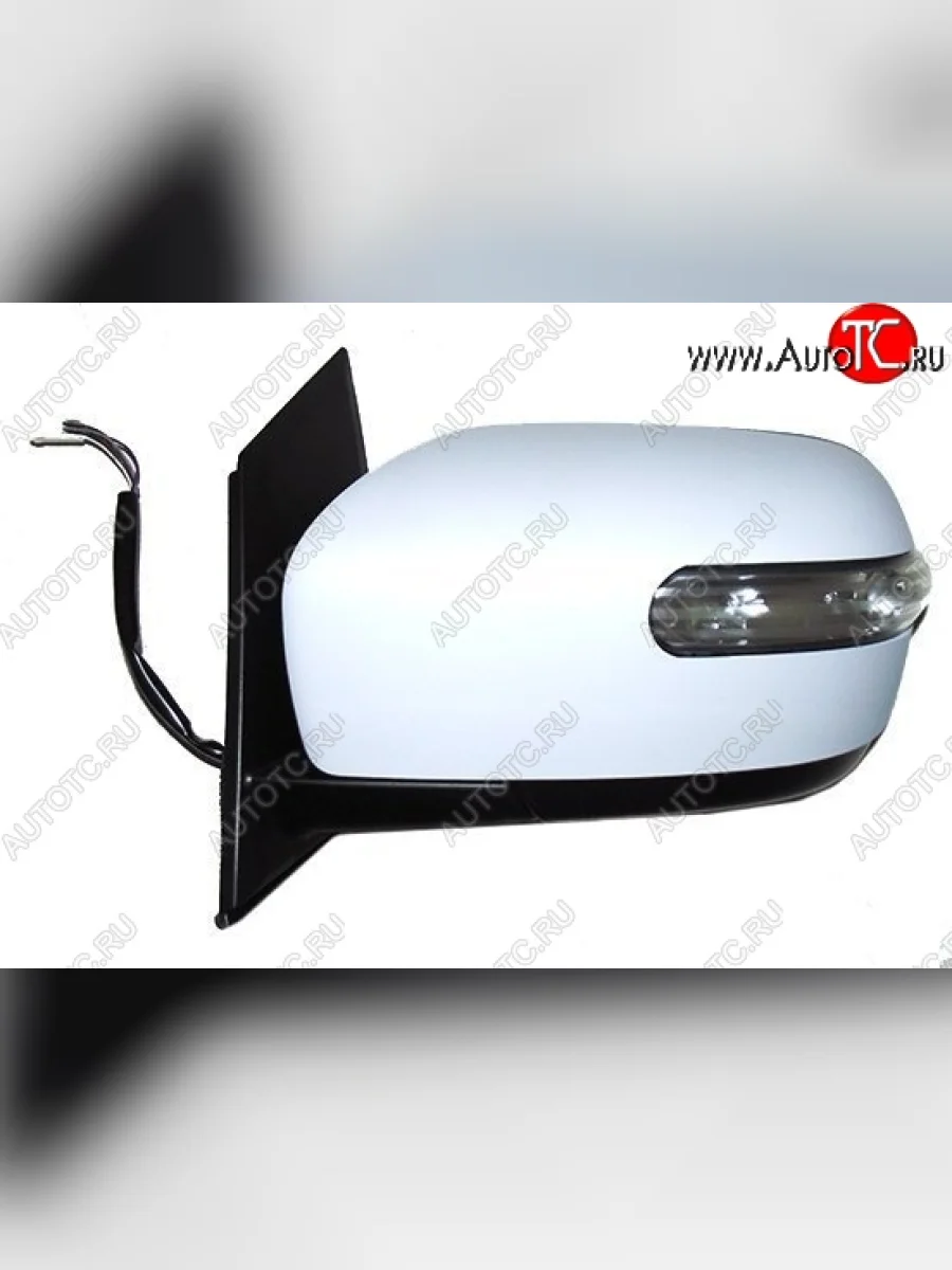 Боковое левое зеркало заднего вида SAT (поворот, обогрев, 8 контактов) Mazda CX-7 ER рестайлинг (2010-2012) (Неокрашенное)  в Керчи Республика Крым