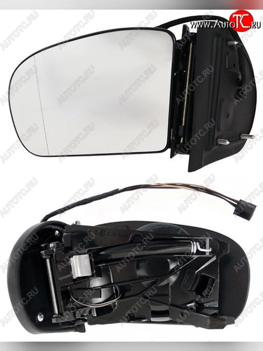 Боковое левое зеркало заднего вида SAT (7 контактов)  Mercedes-Benz C-Class (2000-2004) W203 (Неокрашенное)  В Кинешме Ивановской области