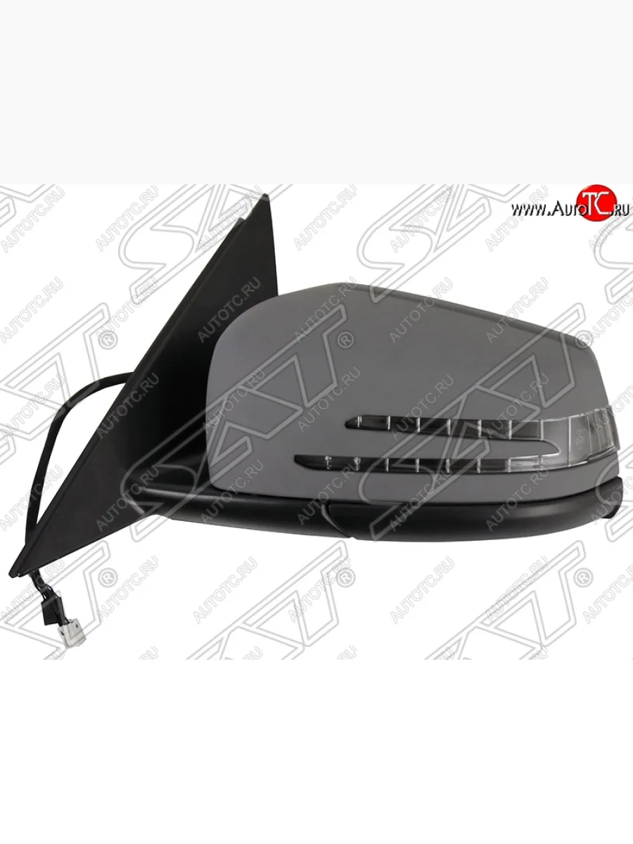 Боковое левое зеркало заднего вида SAT ( складное, обогрев, поворот, память, 15 контактов)  Mercedes-Benz C-Class (2011-2015) W204 (Неокрашенное)  В Кинешме Ивановской области