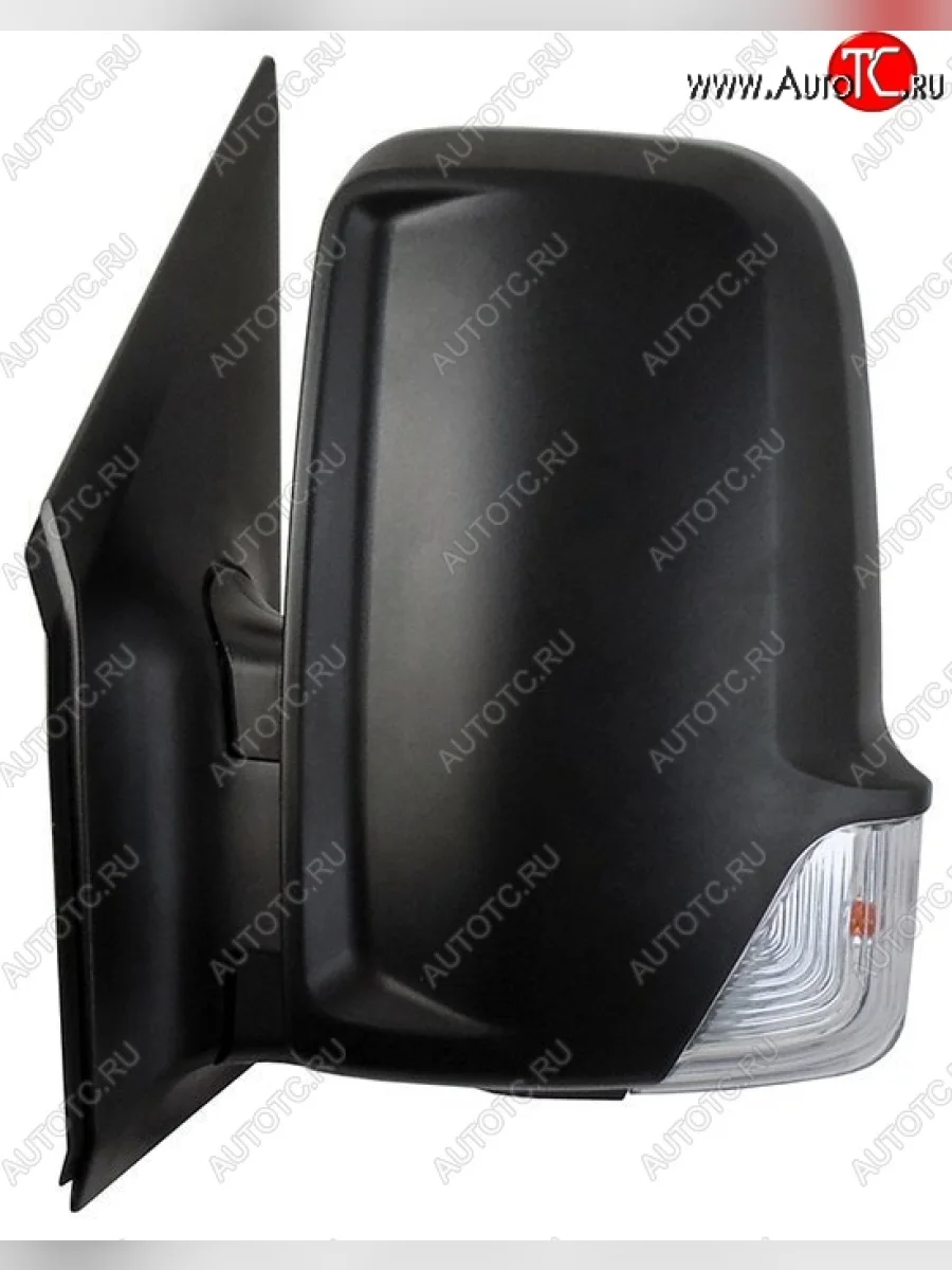 Боковое левое зеркало заднего вида SAT (обогрев, поворот, 6 контактов) Mercedes-Benz Sprinter W906 рестайлинг (2014-2018) (Неокрашенное)  в Самаре Самарской области