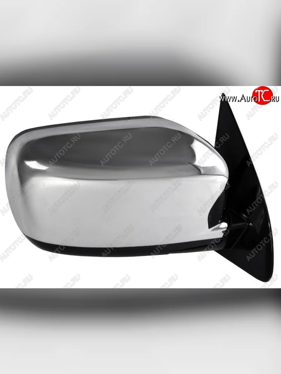 Боковое правое зеркало заднего вида SAT (правое, 3 контакта, хром) Mitsubishi Outlander CU (2003-2009) (Неокрашенное)  в Самаре Самарской области