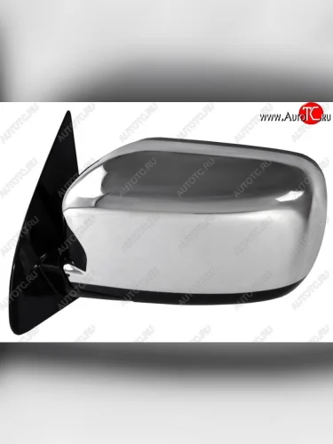 Боковое левое зеркало заднего вида SAT (левое, 3 контакта, хром) Mitsubishi Airtek - Outlander  CU