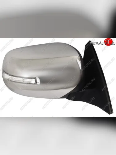 Боковое правое зеркало заднего вида SAT (складное, обогрев, поворотнико, 9 контактов) Mitsubishi Pajero Sport  PB (2008-2013) дорестайлинг