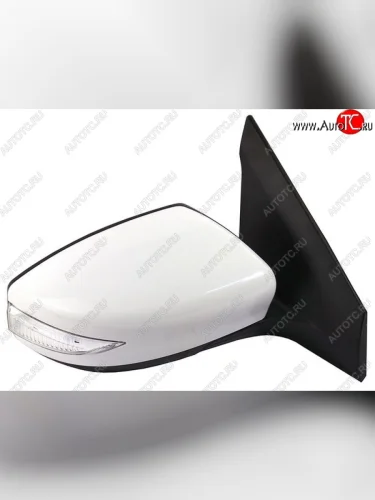 Боковое правое зеркало заднего вида SAT (складное, поворотник, обогрев, 9 контактов) Nissan Sentra 7 B17 седан (2014-2017)