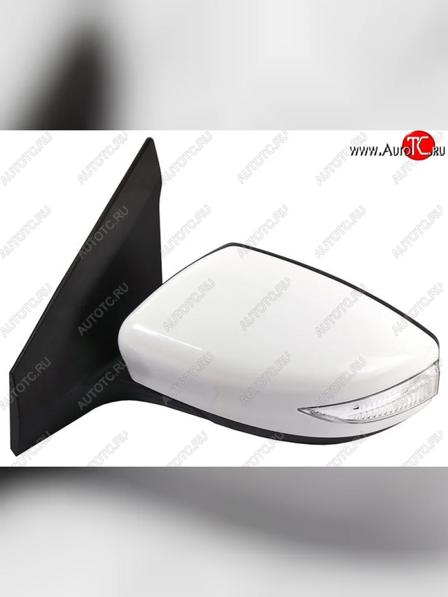 Боковое левое зеркало заднего вида SAT (складное, поворотник, обогрев, 9 контактов)  Nissan Sentra (2014-2017) 7 (Неокрашенное)  в Самаре Самарской области