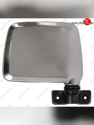 Боковое правое зеркало заднего вида SAT (механическое, хром) Nissan Patrol  4 (1987-1997) Y60