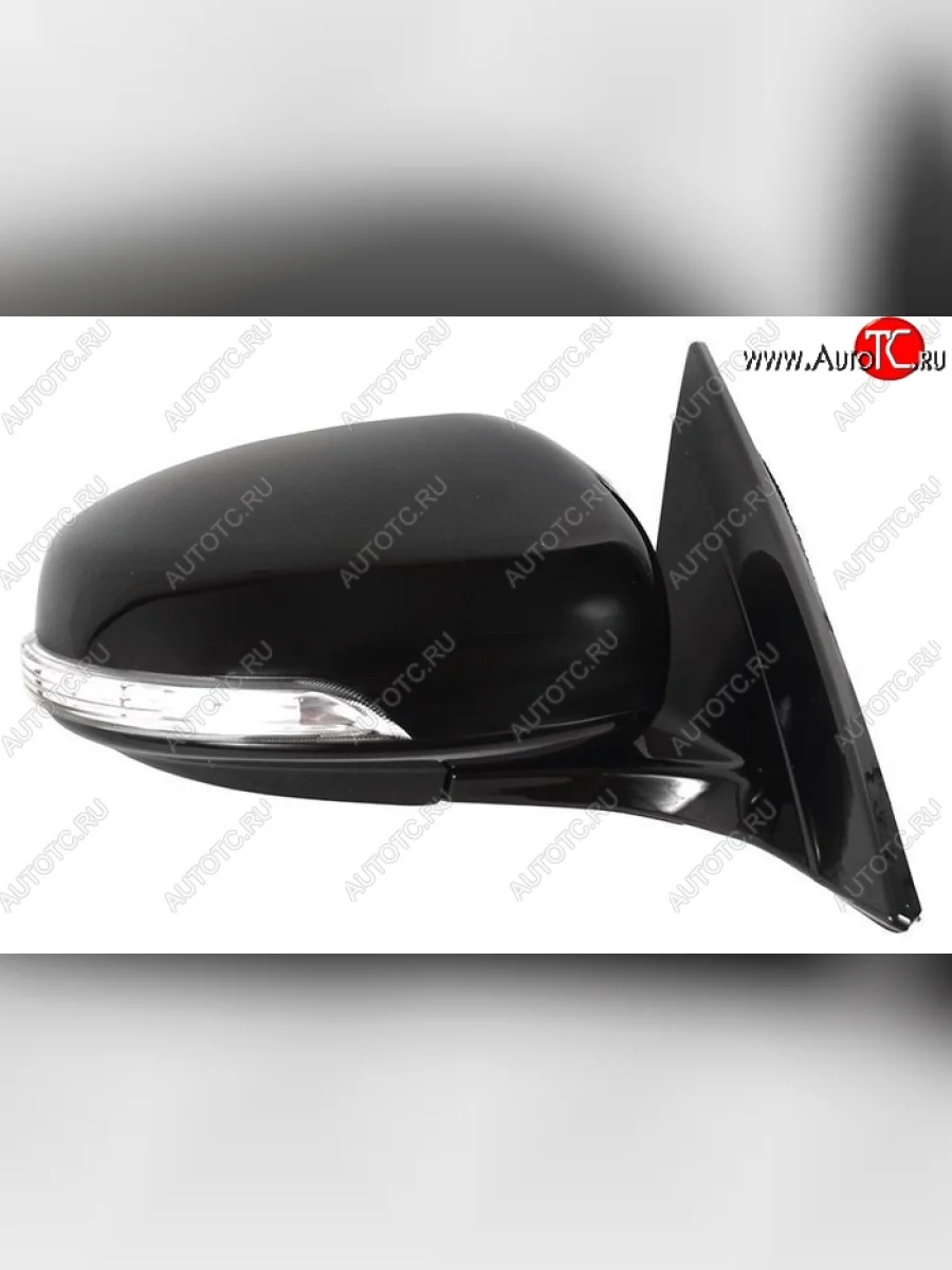 Боковое правое зеркало заднего вида SAT (обогрев, складное, регулировка, поворот, 9 контактов)  Nissan Teana (2008-2014) 2 J32 (Неокрашенное)  в Воронеже Воронежской области