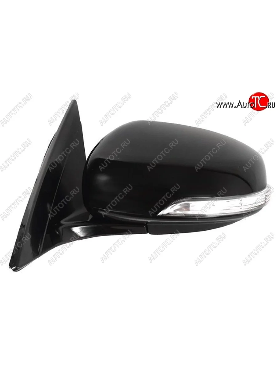 Боковое левое зеркало заднего вида SAT (обогрев, складное, регулировка, поворот, 9 контактов) Nissan Teana 2 J32 дорестайлинг (2008-2011) (Неокрашенное)  в Самаре Самарской области