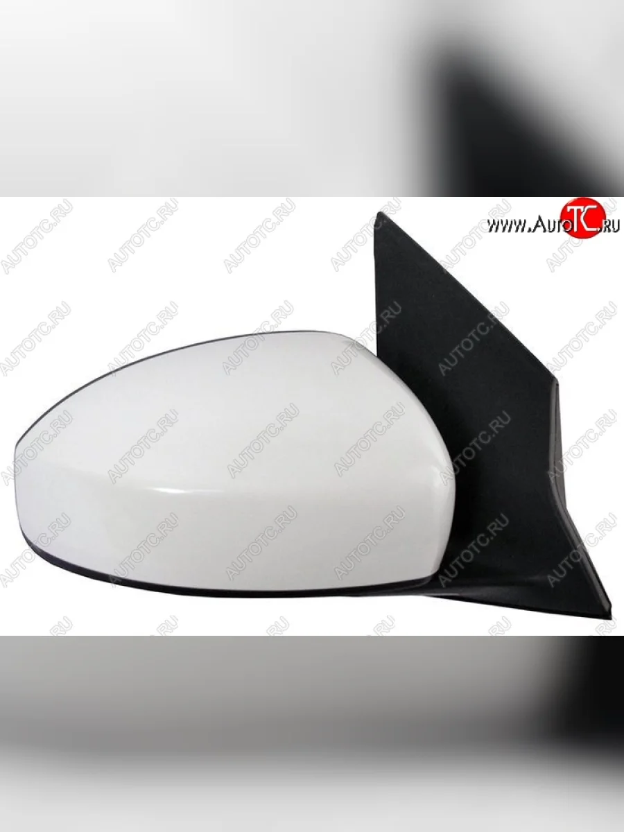 Боковое правое зеркало заднего вида SAT (обогрев, 5 контактов) Nissan Tiida 3 C13 хэтчбек дорестайлинг (2015-2016) (Неокрашенное)  в Самаре Самарской области