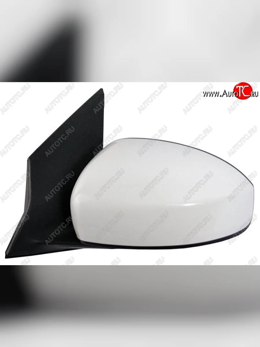 Боковое левое зеркало заднего вида SAT (обогрев, 5 контактов) Nissan Tiida 3 C13 хэтчбек дорестайлинг (2015-2016) (Неокрашенное)  в Самаре Самарской области