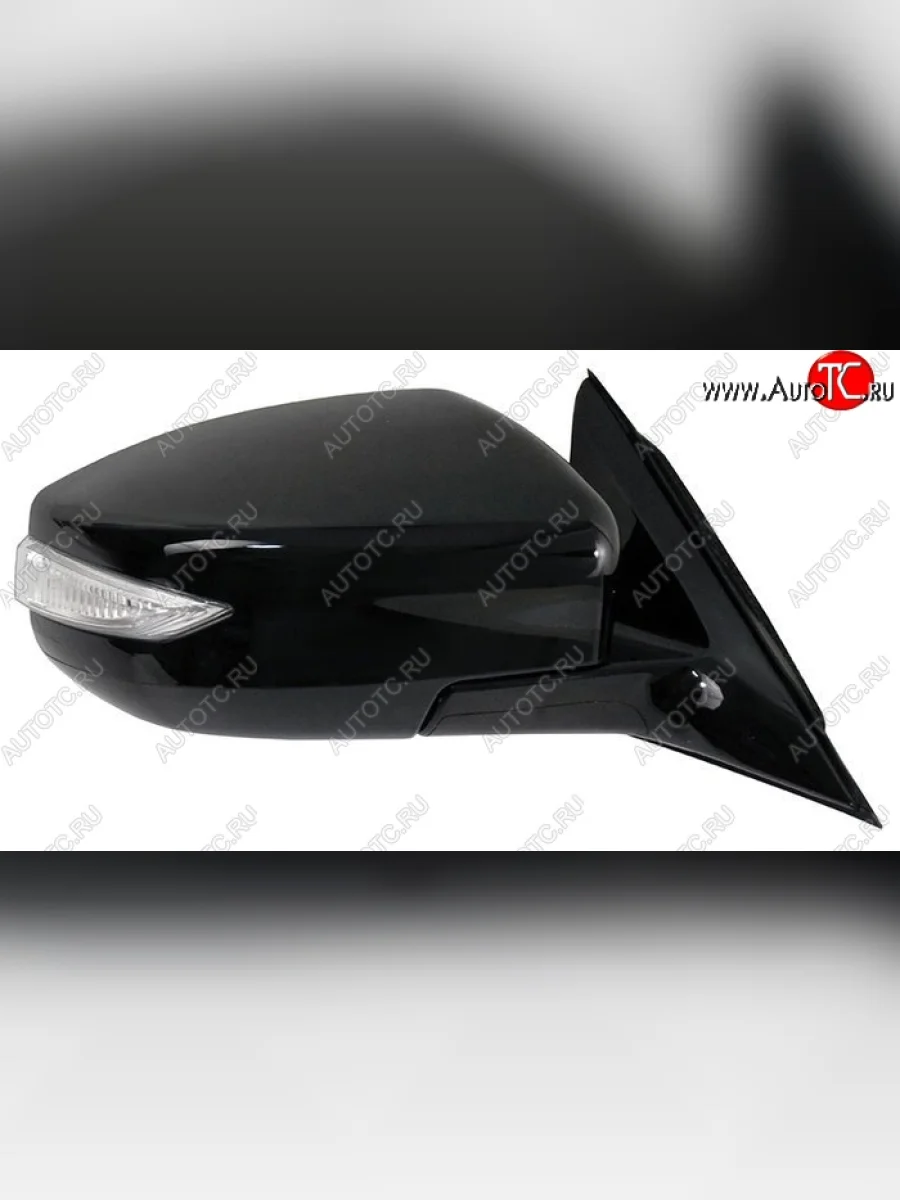 Боковое правое зеркало заднего вида SAT (складное, поворот, регулировка, обогрев, 9 контактов). Nissan Teana 3 L33 дорестайлинг (2014-2020) (Неокрашенное)  в Самаре Самарской области