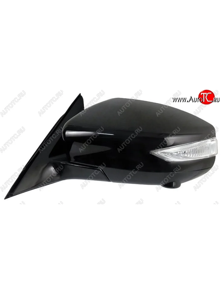 Боковое левое зеркало заднего вида SAT (складное, поворот, обогрев, камера, 12контактов) Nissan Teana 3 L33 дорестайлинг (2014-2020) (Неокрашенное)  в Самаре Самарской области