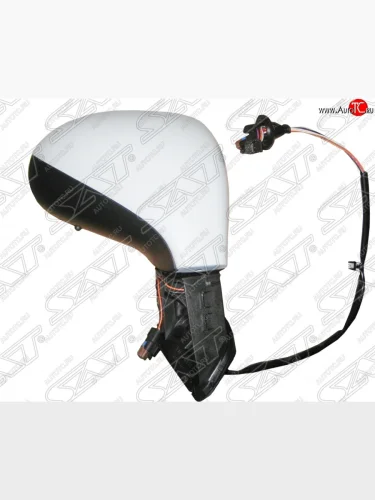 Боковое правое зеркало заднего вида SAT (обогрев, поворот, датчик температуры, 8 контактов) Peugeot 408  дорестайлинг (2010-2017)