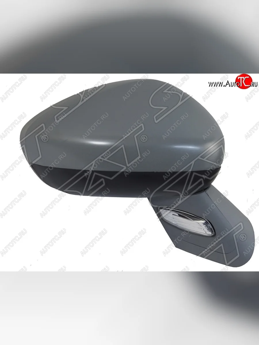 Боковое правое зеркало заднего вида SAT (поворот, 6 контактов) Peugeot 408  дорестайлинг (2010-2017) (Неокрашенное)  в Керчи Республика Крым