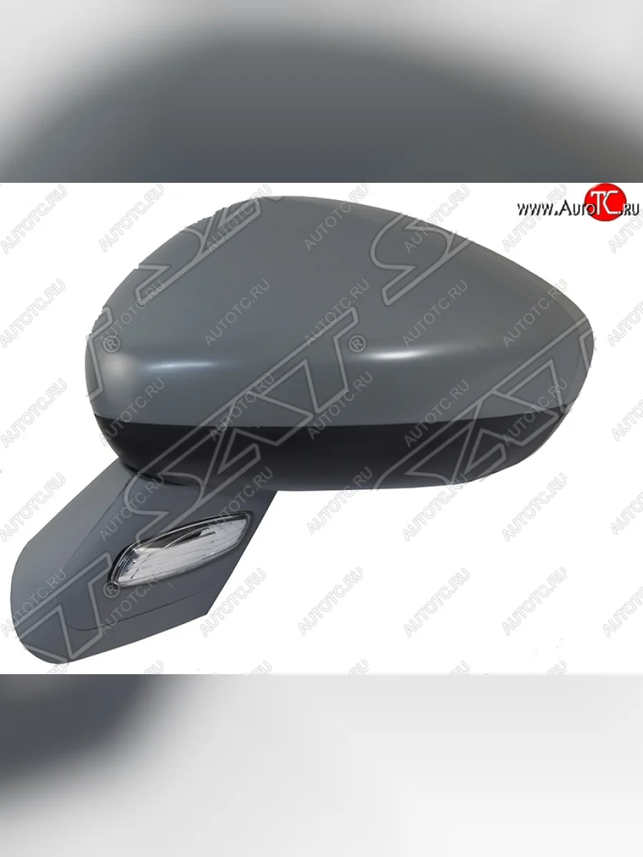 Боковое левое зеркало заднего вида SAT (поворот, 6 контактов) Peugeot 408  дорестайлинг (2010-2017) (Неокрашенное)  в Керчи Республика Крым