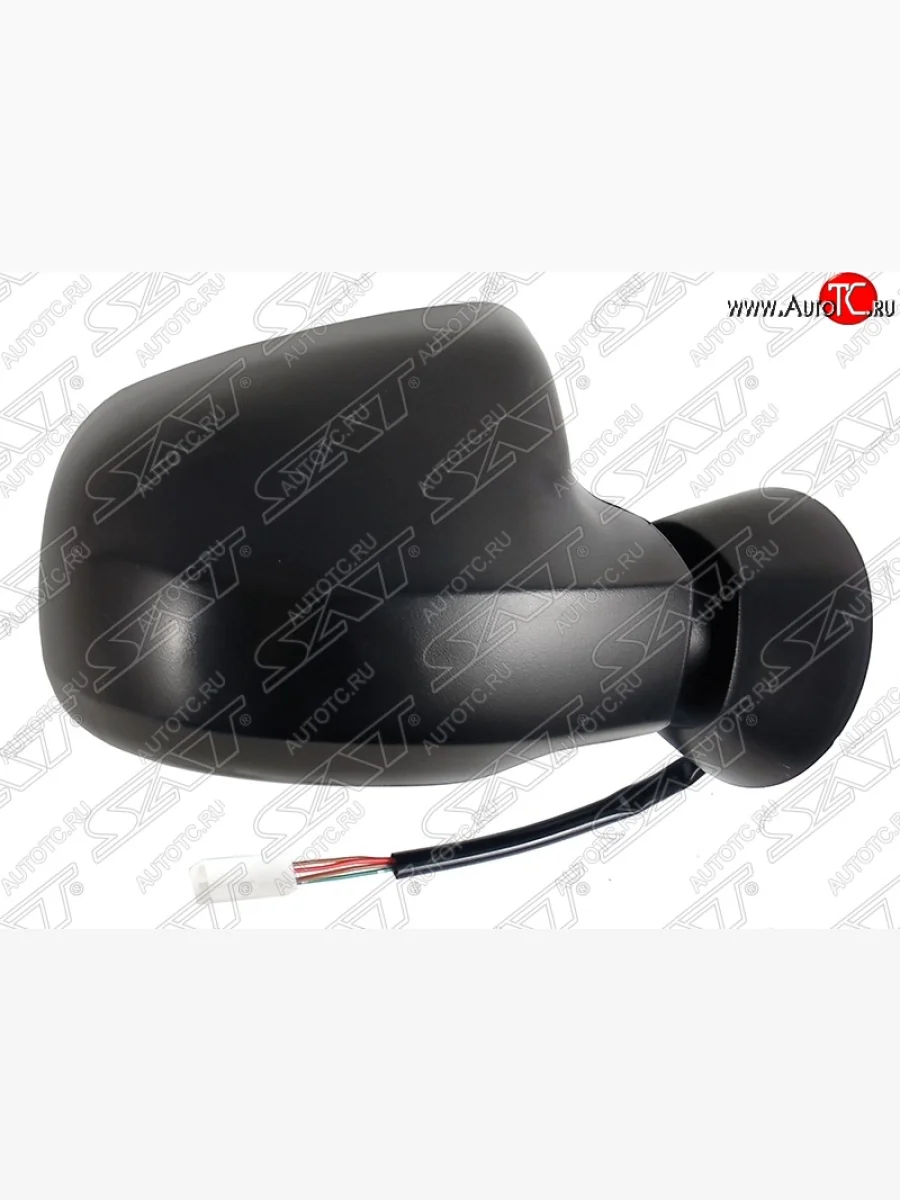 Боковое правое зеркало заднего вида SAT (обогрев, 5 контактов, Тайвань) Лада ВАЗ Ларгус дорестайлинг R90 (2012-2021) (Неокрашенное)  в Керчи Республика Крым