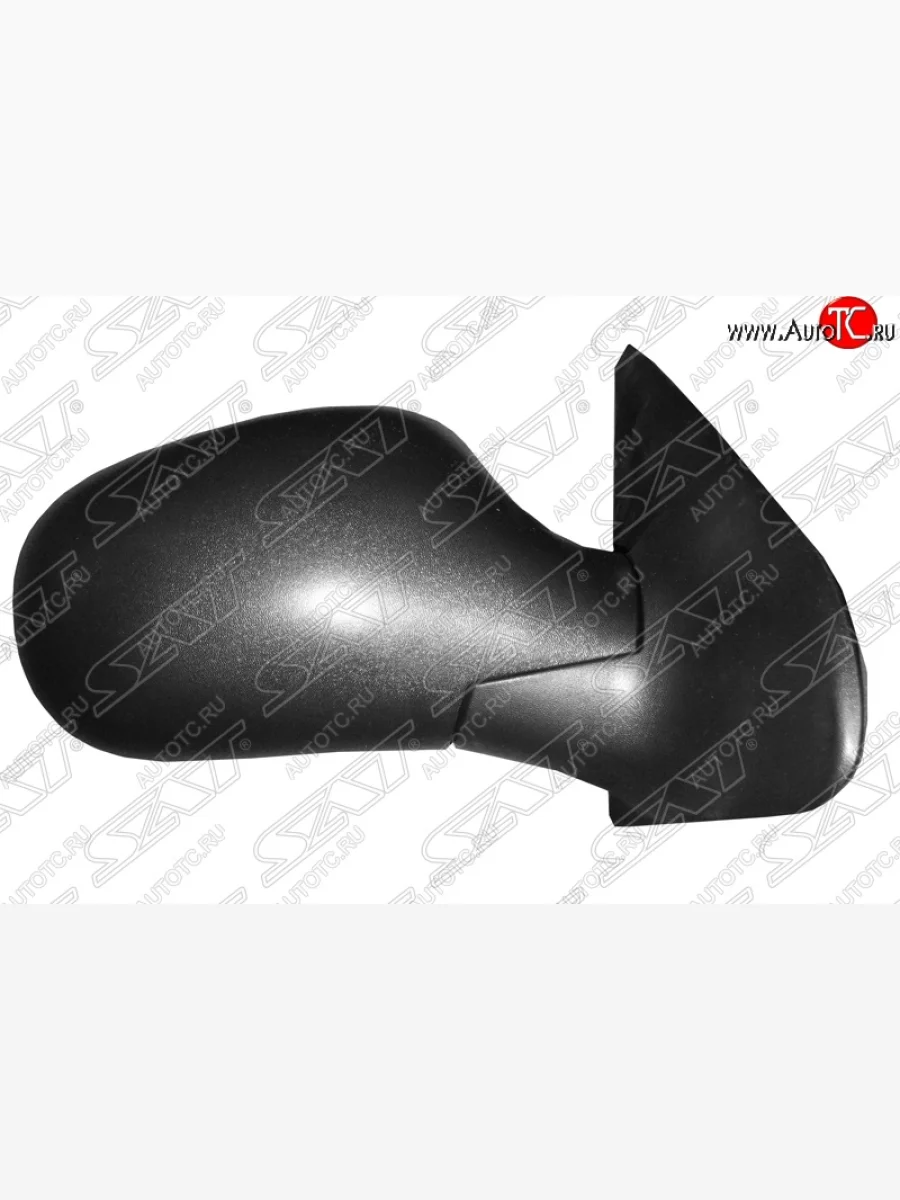 Боковое правое зеркало заднего вида SAT (регулировка: мех.)  Renault Clio (1998-2002) CB, BB (Неокрашенное)  в Самаре Самарской области