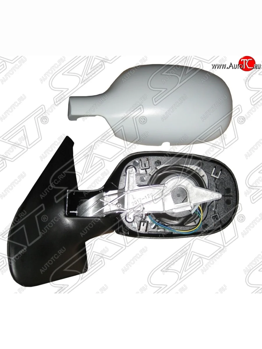 Боковое левое зеркало заднего вида SAT (складное, обогрев, 7 контактов) Renault Symbol седан LB 1-ый рестайлинг (2002-2006) (Неокрашенное)  в Самаре Самарской области