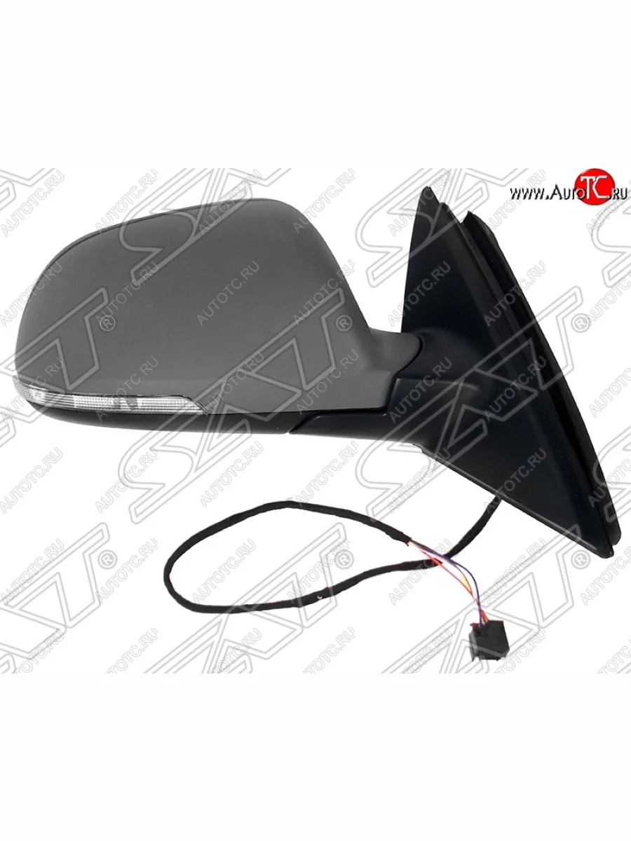 Боковое правое зеркало заднего вида SAT (обогрев, поворот, 6 контактов) Skoda Superb B6 (3T5) универсал рестайлинг (2013-2015) (Неокрашенное)  в Перми Пермском крае