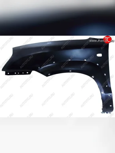 Левое крыло SAT (с отверстием под поворотник и расширитель, Тайвань) Hyundai Tucson JM (2004-2010)