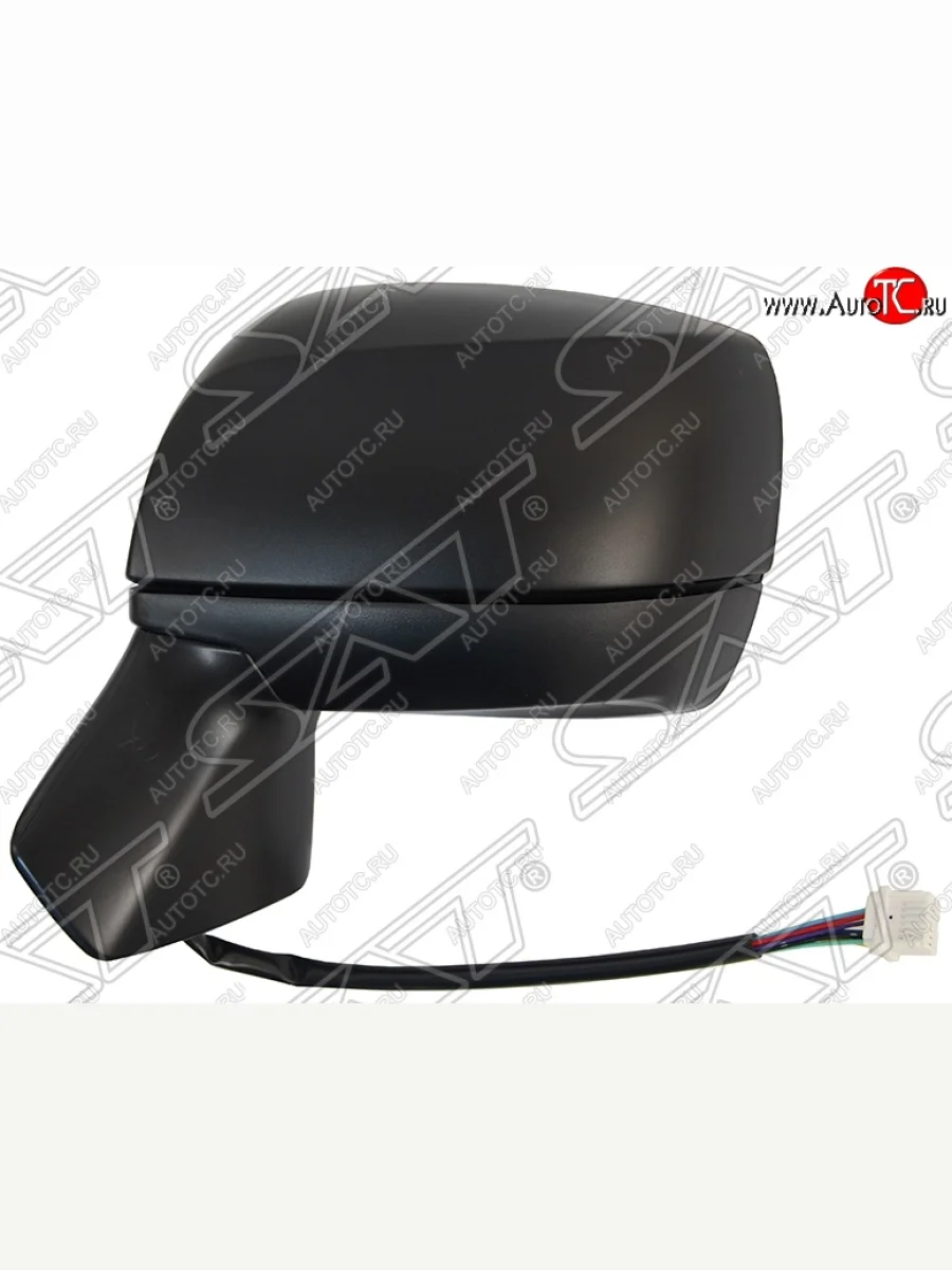 Левое зеркало заднего вида SAT (складное, обогрев, 7 контактов) Subaru Forester SJ дорестайлинг (2012-2016) (Неокрашенное)  в Перми Пермском крае