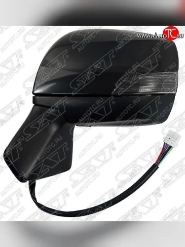 Боковое левое зеркало заднего вида SAT (регулировка, обогрев, поворот, 11 контактов) Subaru Forester  SJ (2012-2019) дорестайлинг, рестайлинг