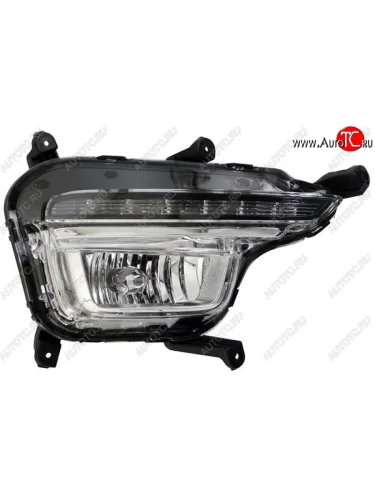 Противотуманная фара SAT (правая, двойная с диодами) KIA Rio 3 QB рестайлинг седан (2015-2017)