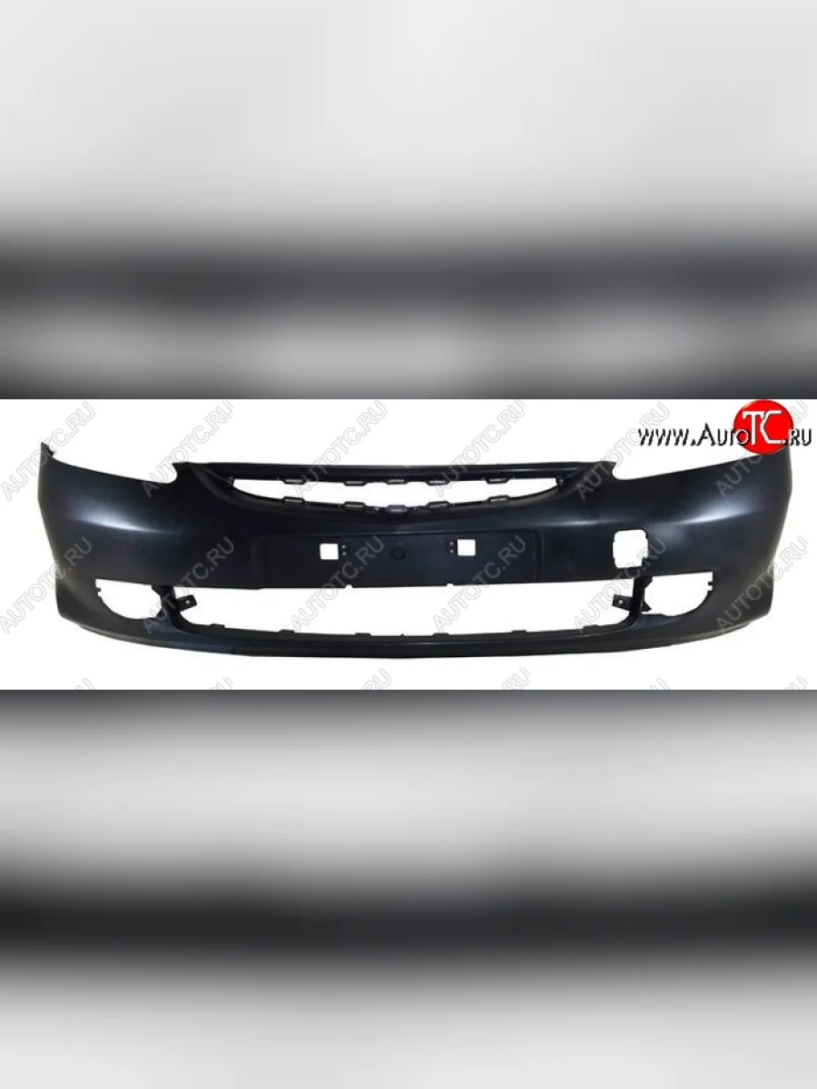 Бампер передний (с отверстиями под туманки) SAT  Honda Fit (2004-2007) 1 (Неокрашенный)  в Керчи Республика Крым