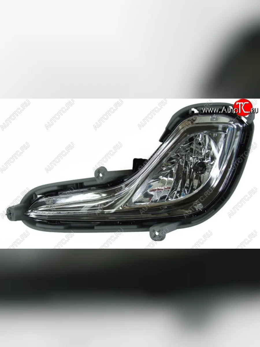 Левая противотуманная фара SAT Hyundai Solaris RBr седан дорестайлинг (2010-2014)  с доставкой в г. Керчь