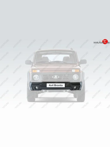 Передний бампер Стандарт Лада ВАЗ нива 4х4 2121 Бронто 3 дв. 1-ый рестайлинг (2017-2019)