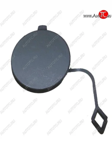 Заглушка буксировочного крюка в штатный бампер SAT (передняя, правая) Volkswagen Touareg 2 NF дорестайлинг (2010-2014)