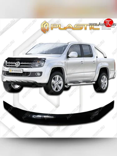 Дефлектор капота CA-Plastik (Classic черный) Volkswagen Amarok рестайлинг (2016-2022)